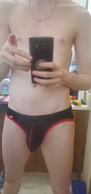 Finally tried out my new underwear ?! Feels great ??

-

#twink #gayboy #bi #gay #nsfw #onlyfans #hotboy