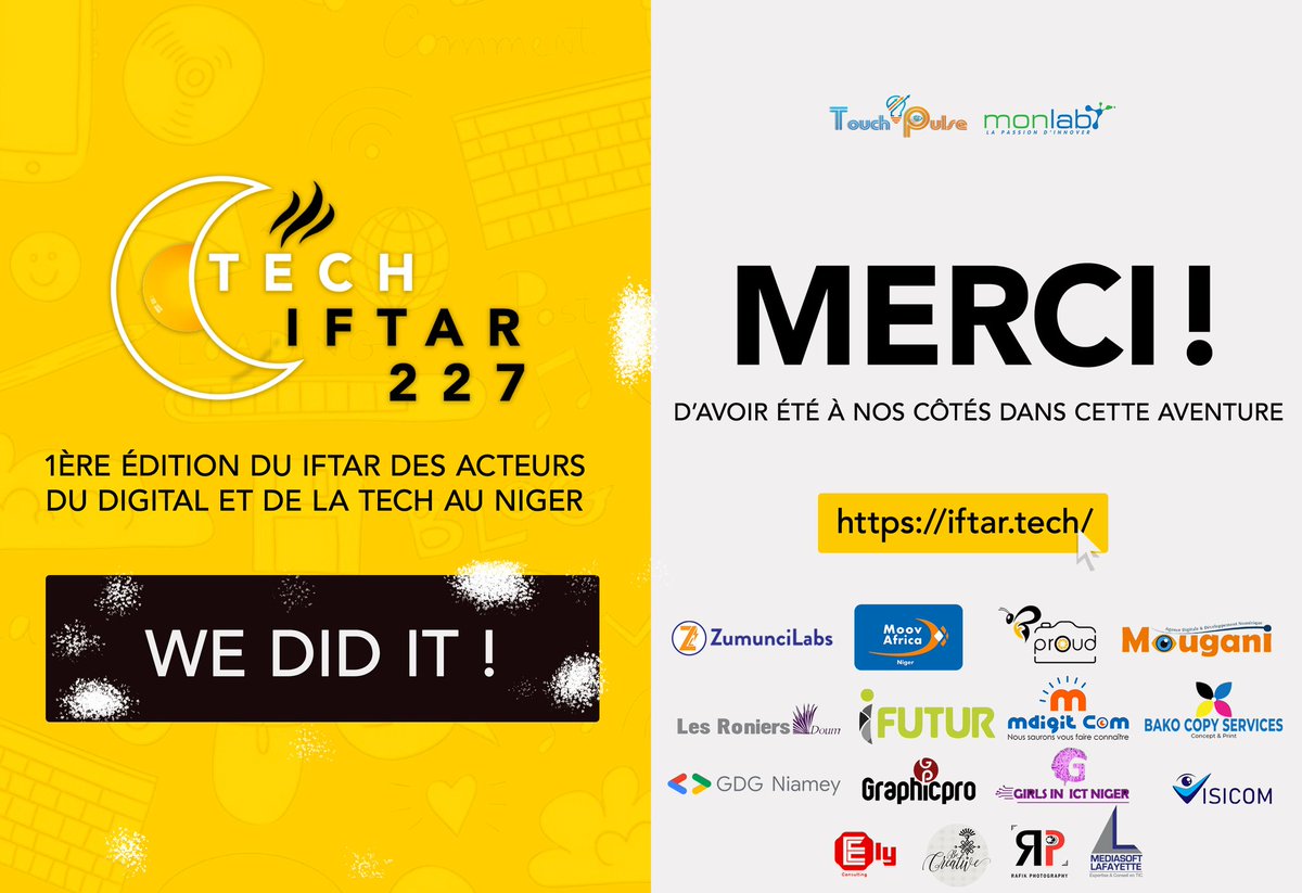 Un seul Mot : 👉𝗠𝗲𝗿𝗰𝗶

#IftarTech227 #iftar