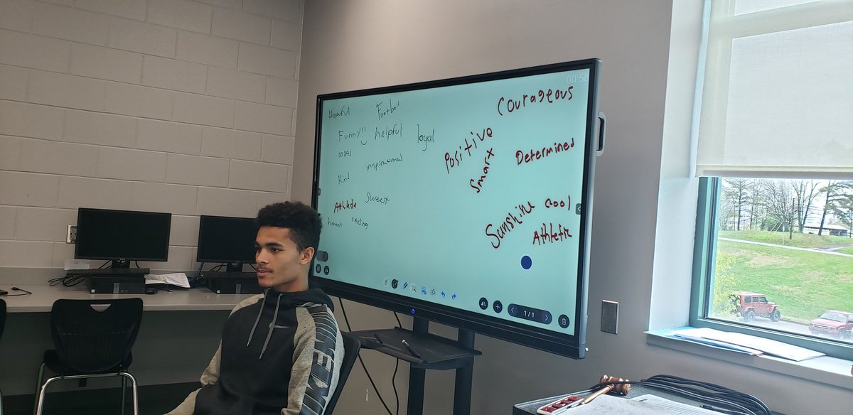 AshleyC84665868's tweet photo. It was a very powerful day in class. Students learned the story of the nails in the fence and the importance of positive words. Each student sat in the hot seat while other students wrote words of positivity around them. As adults we could learn from the compassion these students https://t.co/Tzv6ct6EUe
