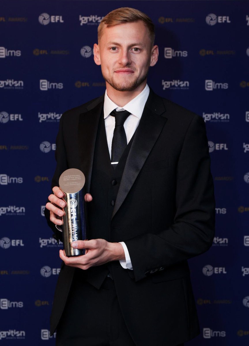 HarryDarling10's tweet photo. Delighted to be named in the EFL league 1 TOTS. Thank you to everyone at @MKDonsFC for helping me this season. Buzzing for @Scotttwine10 you deserve it brother🤝🤍 https://t.co/IBifmPdH8R