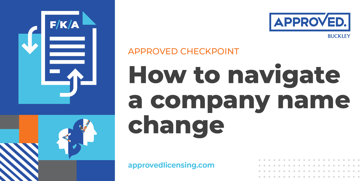 approvedlicense's tweet photo. Change can be good, but are you ready to navigate the most difficult license amendment? We run down the top things that you need to know about changing your company’s legal name: https://t.co/aRODoI4w79 https://t.co/9Oag7QSJRr