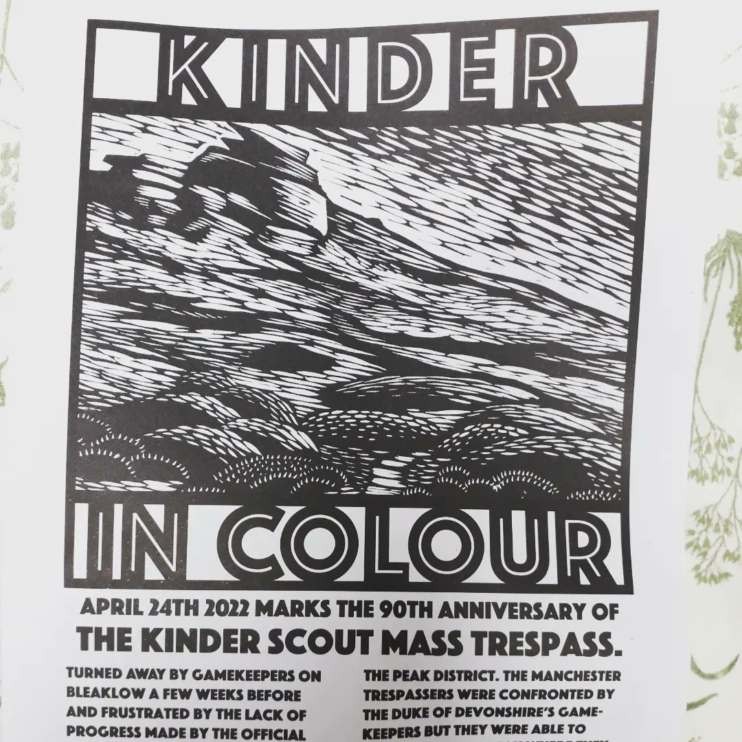 swiftnotswallow's tweet photo. Had an absolutely amazing time at the #kinderincolour walk yesterday with 450 wonderful humans. Celebrating 90 years since the working class mass trespass of Kinder Scout. This time being led by People of Colour groups advocating more access to the countryside for PoCs https://t.co/k5PYBivMsP