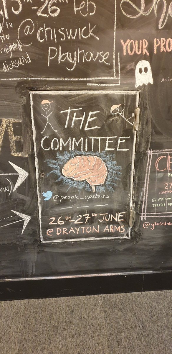 “Your own brain ought to have the decency to be on your side!” - Terry Pratchett.

Rehearsals underway tonight <a href="/newdiorama/">New Diorama Theatre</a> with Director <a href="/SymesCassie/">Cassie Symes</a> #thecommittee🧠