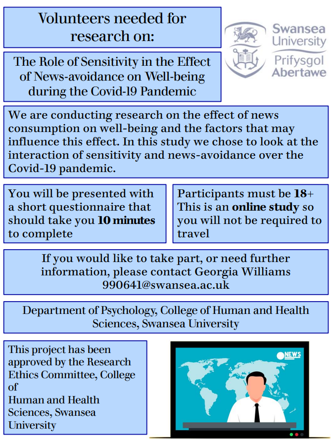 WiFiOnTheBrain's tweet photo. If you have 10 minutes to spare and are 18 or older, please take part in my survey for my final year project!
https://t.co/8r5dajItLh

#Psychology #Covid19 #Wellbeing #Survey https://t.co/lwXLo3Qtrb