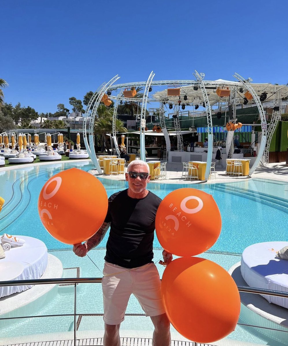 Thank you for all the birthday love.. the last 4 days have been incredible. What an amazing time at @OBeachIbiza yesterday. Thank you to everyone for their hard work in making it happen, and to everyone who came #waynes60th 🧡