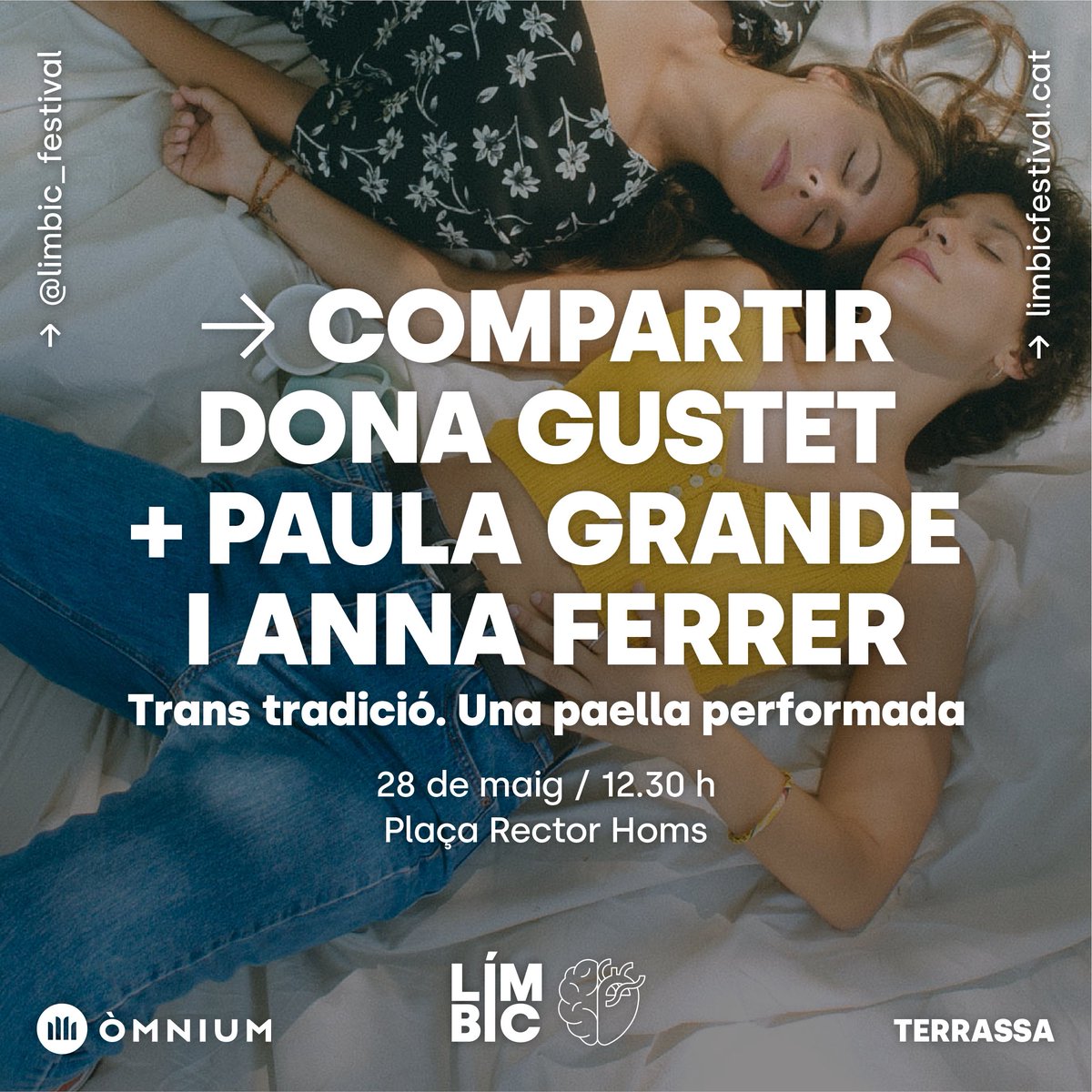 Limbic_Festival's tweet photo. ➳  ♪ COMPARTIR DONA GUSTET + PAULA GRANDE I ANNA FERRER ♪  ➳

'Trans tradició. Una paella performada'💥
Dinar-concert! Parlarem de tradició i d'actualització de la cultura de transmissió oral i d’arxiu

🫀Anna Ferrer, Marc Sempere Moya @Paula__Grande @TeleGustet @cantutmusica https://t.co/pLxrW3tJCV