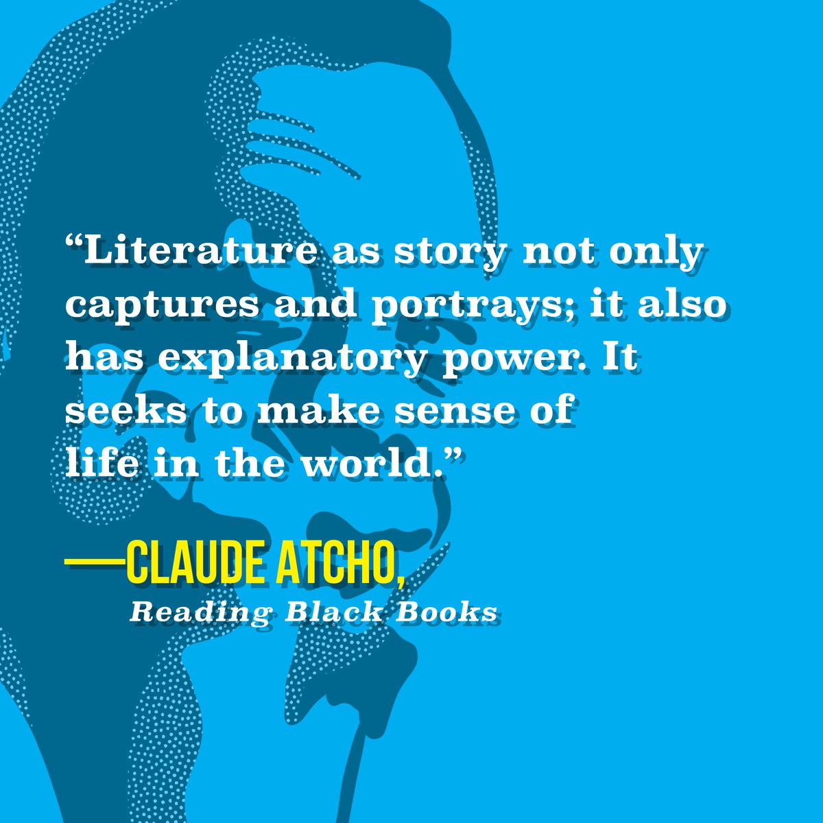 BrazosPress's tweet photo. Rediscover the wonderful power of literature in #ReadingBlackBooks by @ClaudeAtcho. Learn more at https://t.co/GPG8jFePss. https://t.co/XQzTan5iug