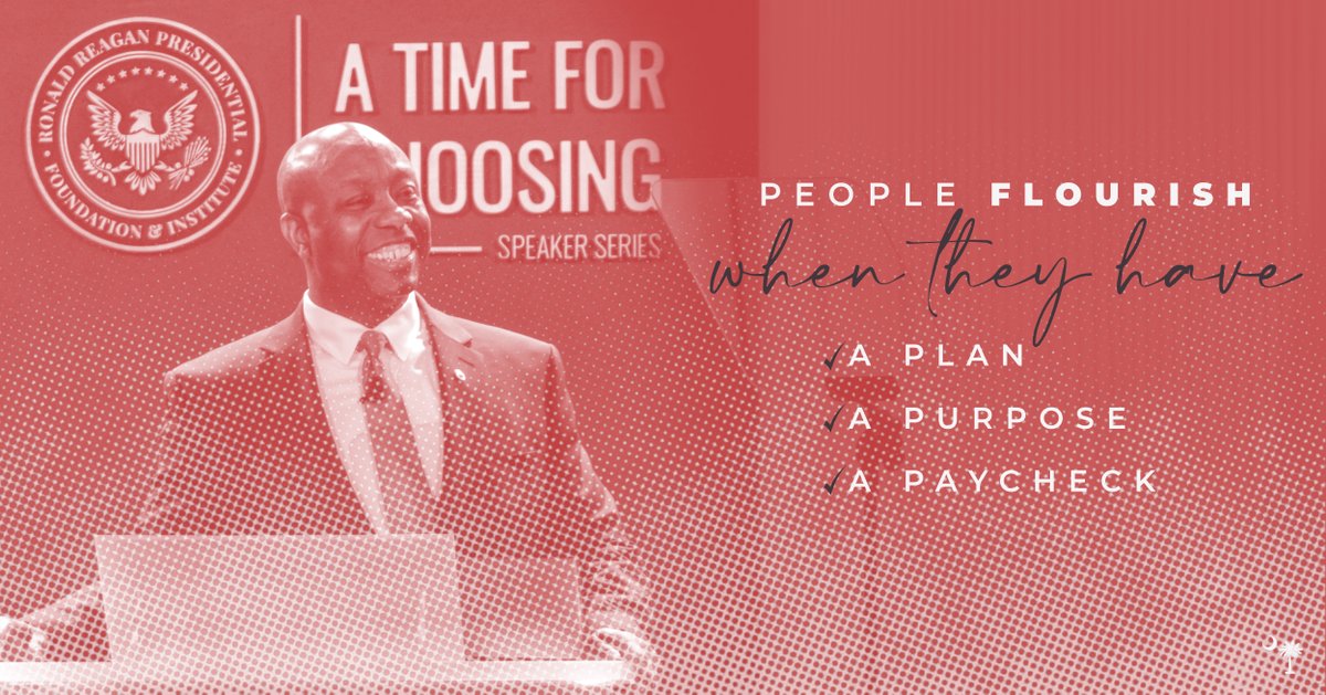 Our supply chains remain disrupted, the costs of basic necessities are skyrocketing, and our labor force participation rate is not keeping up. 

People flourish when they have a plan, a purpose, and a paycheck.
