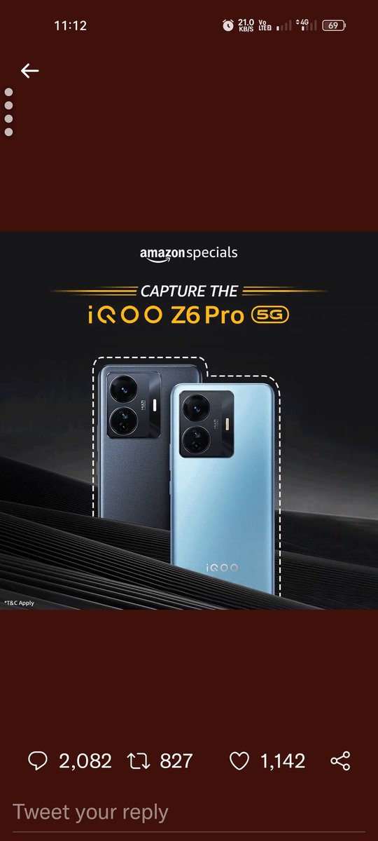 Khadar4756's tweet photo. I have taken  the screenshot please check it's too simple #iQOOZ6Pro5GOnAmazon https://t.co/pJ4cJXwtEV