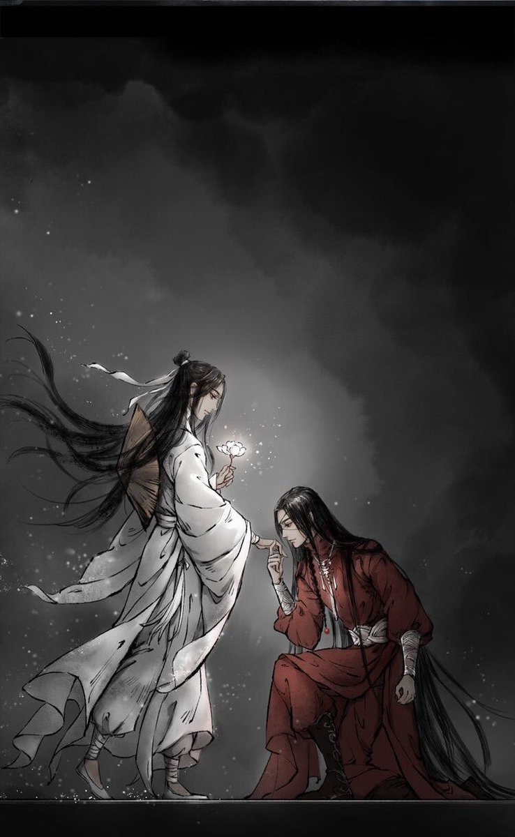 huachenghzhu's tweet photo. this just looks like xie lian was his wish and it came true after 800 yrs 🥹 https://t.co/03befzXeA6