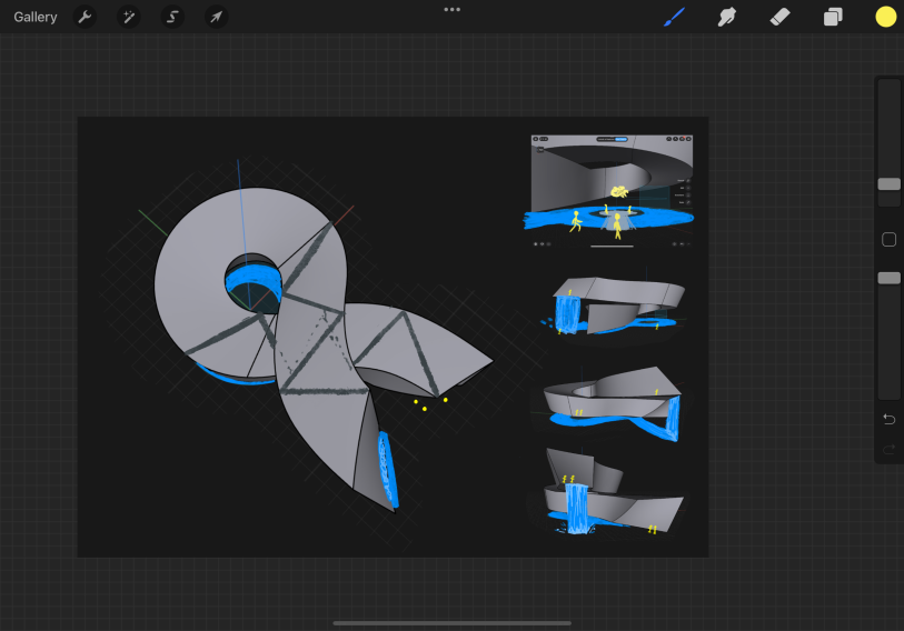 CodedCarbs's tweet image. Blender and A LOT of youtube hah. 

This is where we started. Shoutout to @Gravity_Finance for the collab on the concept and vision.
