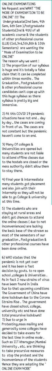 ArunavaDeb9's tweet photo. #WeWantOnlineExam

#OnlineExamsForWestBengalUniversities
#AgainstOfflineExam
#WeWantOnlineExam
#NoOfflineExam
#EvenSemInOnlineMode
@basu_bratya
@MamataOfficial @BanglarGorboMB https://t.co/RF8Ug71GzY