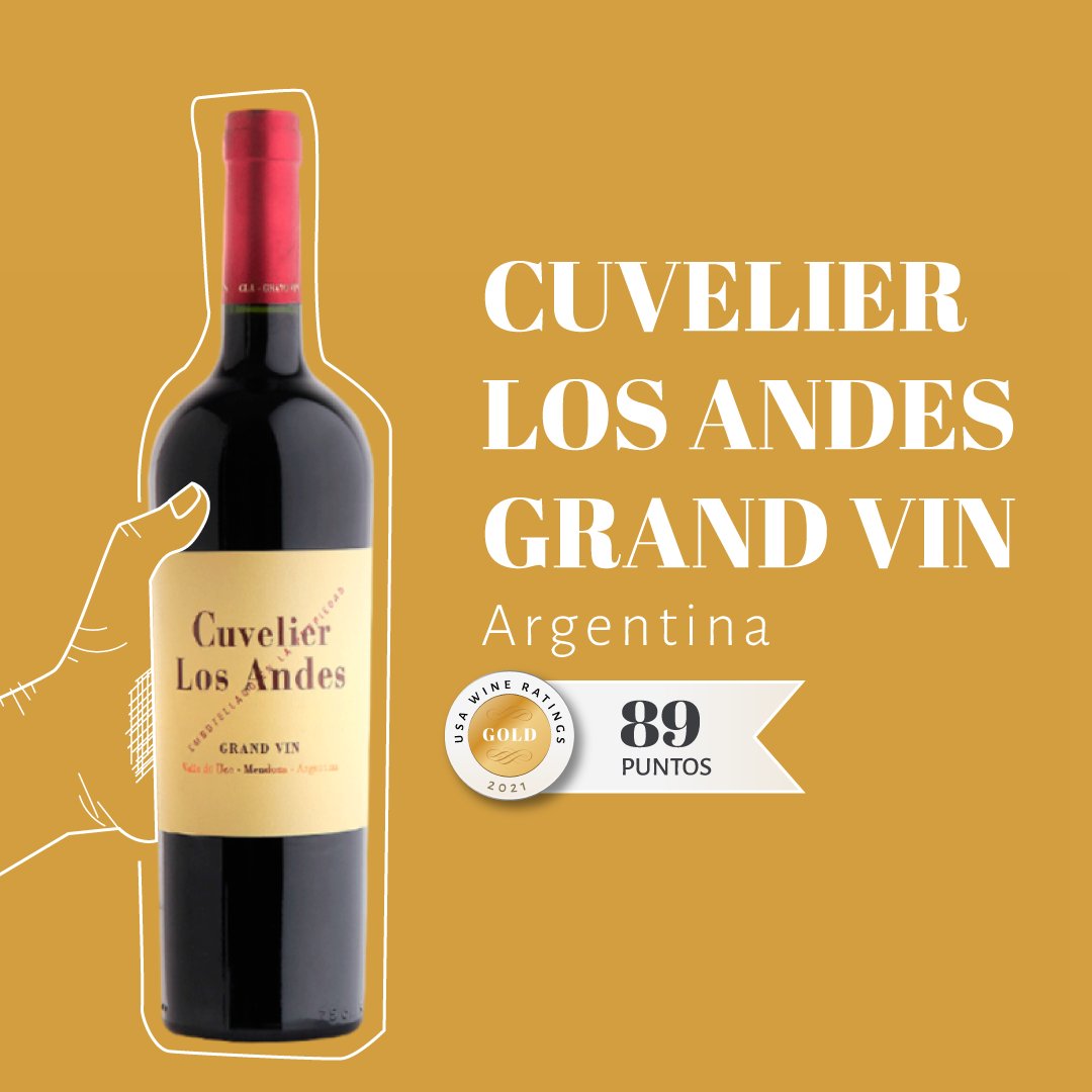 USArating_es's tweet photo. 🍷 Desde Argentina llega @cuvelierlosandes , ganadores de BEST IN SHOW BY COUNTRY  y medalla de Oro con 93 puntos 🏅
#usaratings #usawineratings #mendoza #vinosargentinos
#sommelier #sommeliers #vino #vinos #uvas #uva #malbec #bodega #viñedo #viñedos #sommelierdevinos #venta https://t.co/VXagiLadPB