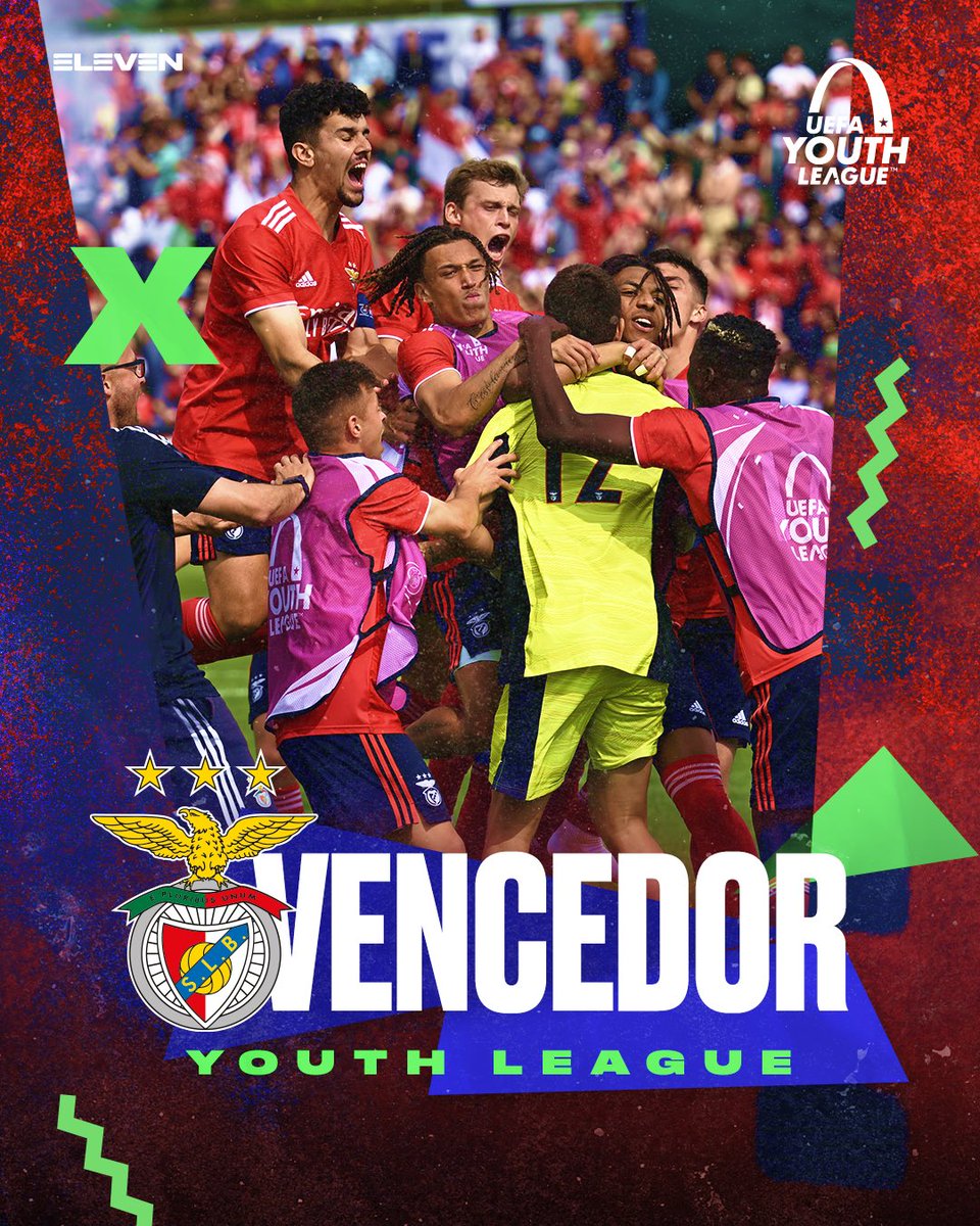 O <a href="/SLBenfica/">SL Benfica</a> É O VENCEDOR A YOUTH LEAGUE 🤩🏆 Parabéns miúdos, são Campeões da Europa 👏

#YouthLeagueELEVEN