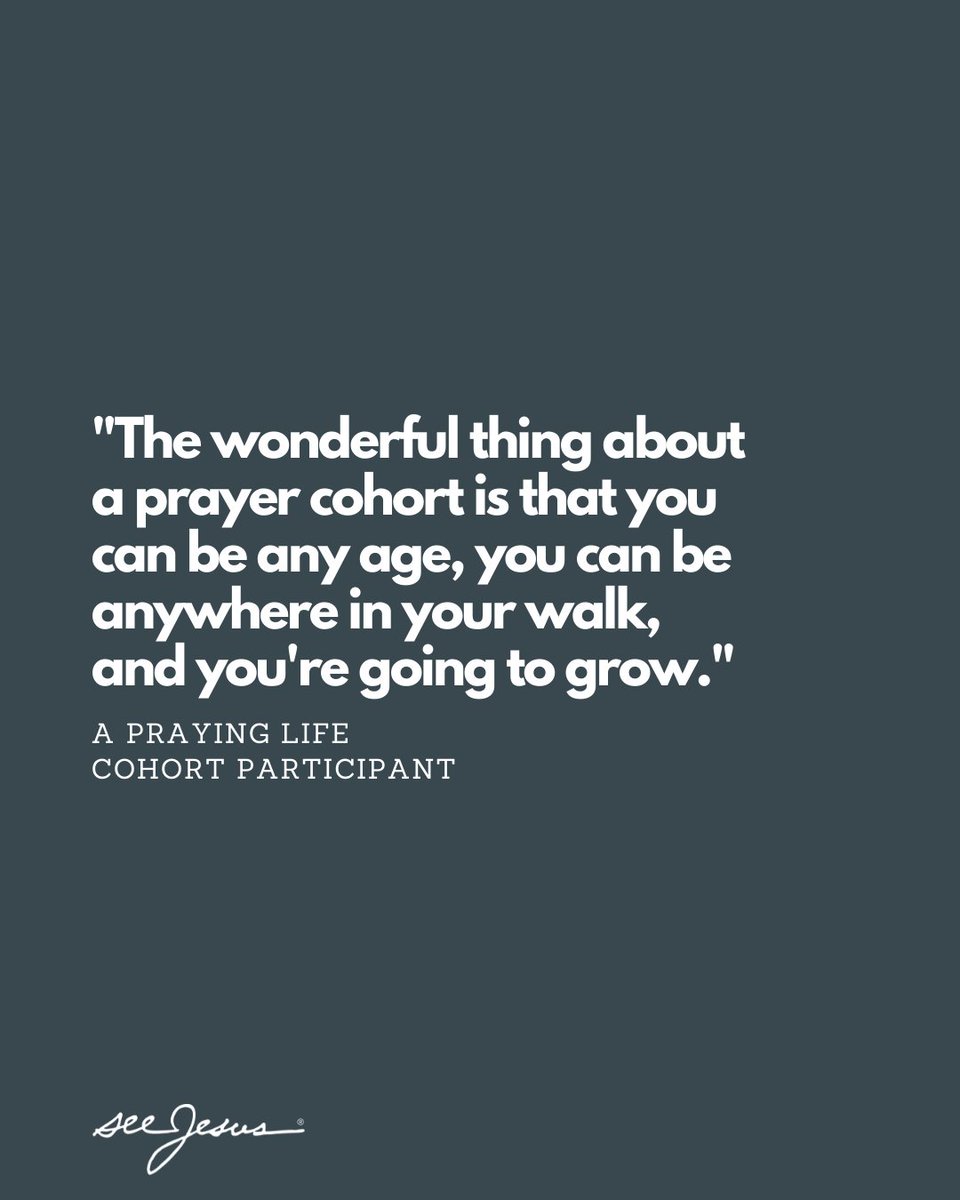 Our spring A Praying Life Cohorts begin next week! Enjoy a praying community and grow in tracking the stories God is weaving.
Spaces are limited, so register today at seeJesus.net/pray2022!
