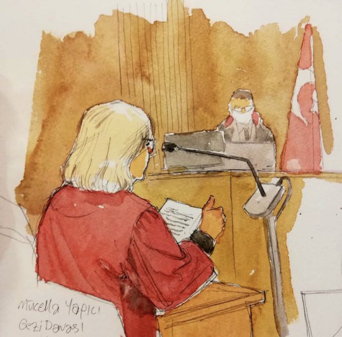 “Son sözüm olduğunu düşünmüyorum. Hırsızlık, uğursuzluk, yolsuzluk yapmadım. Yaşamımdan onur duydum. Aynı onuru benim yaşıma gelince sizin de yaşamanızı umuyorum.” Mücella Yapıcı #GeziOnurumuzdur #GeziyiSavunuyoruz #HepimizGezideydik