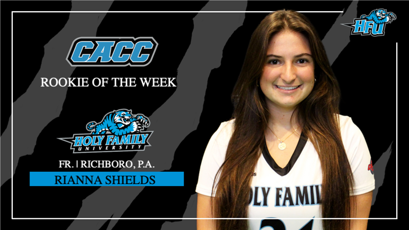 GoHFUTigers's tweet photo. Shields Named Rookie of the Week for Women's Lacrosse! #HFULAX #HFUTigers Story Link: https://t.co/he8matKF4s https://t.co/7SBjHvTpG2