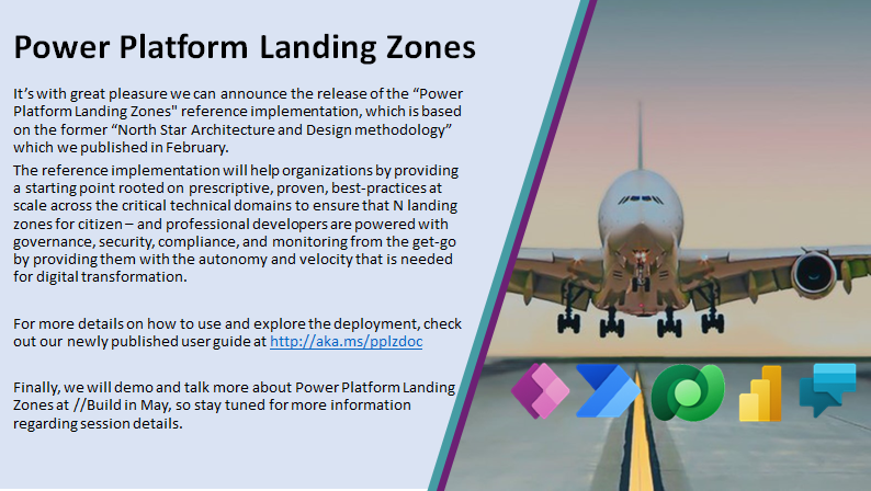 KristianNese's tweet photo. Announcing Power Platform Landing Zones! /cc @daltondhcp, @topness, @AkaDrNo https://t.co/oGeOIvzl0n