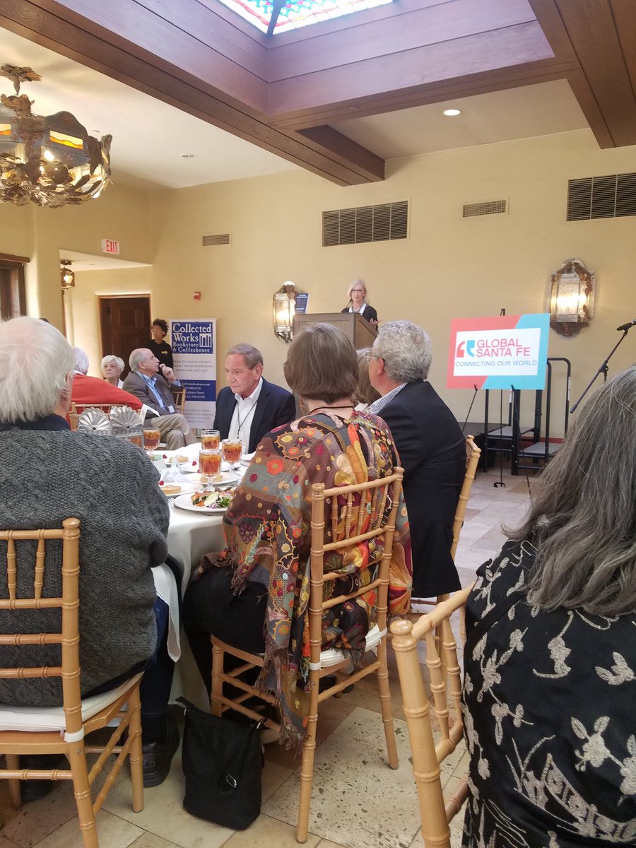 BrianOTheWorld's tweet photo. New name: Global Santa Fe. New Director: Lisa Ellis. LUNCHEON &amp; TALK WITH GEORGE FRIEDMAN. https://t.co/WLs7sE5vOw