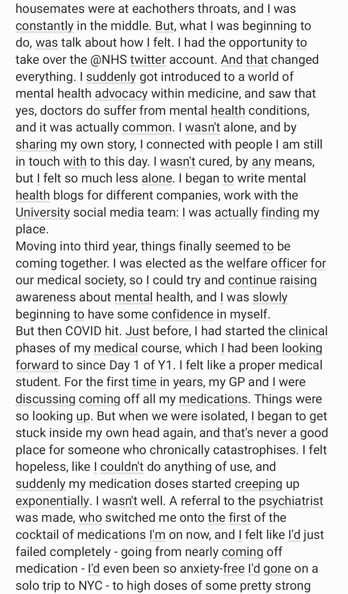 issywalker's tweet image. By some miracle, I'm going to be a doctor? Still in a state of utter shock. 
A 5 year whirlwind - highest of highs &amp;amp; lowest of lows... so in true me style, I'm taking this opportunity to honestly reflect on mental health and med school.
Sorry it's an essay, but important to me x