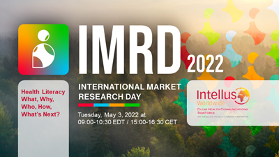 IntellusWW's tweet photo. As part of ESOMAR's IMRD 2022 our Clear Health Communications Team is hosting this webinar on Using Health Literacy Principles: What, Why, Who, How, What’s Next? RSVP here:
https://t.co/bN8YJi8Aeu
#intellusWW #WeAreIntellusWW #HCinsights #intellusYP #IntellusMemberNews https://t.co/cYUqUw8NYT