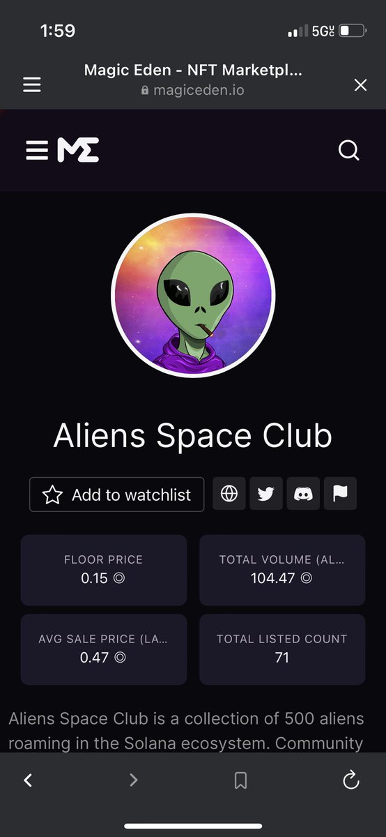 aliensspaceclub's tweet photo. Our average sales on ME are at 4.7x mint price!
Floor is pretty thin to 5x mint‼️🔥🔥🔥🔥🧪🧪👽🌕🛸 https://t.co/sRR9iCcqqj