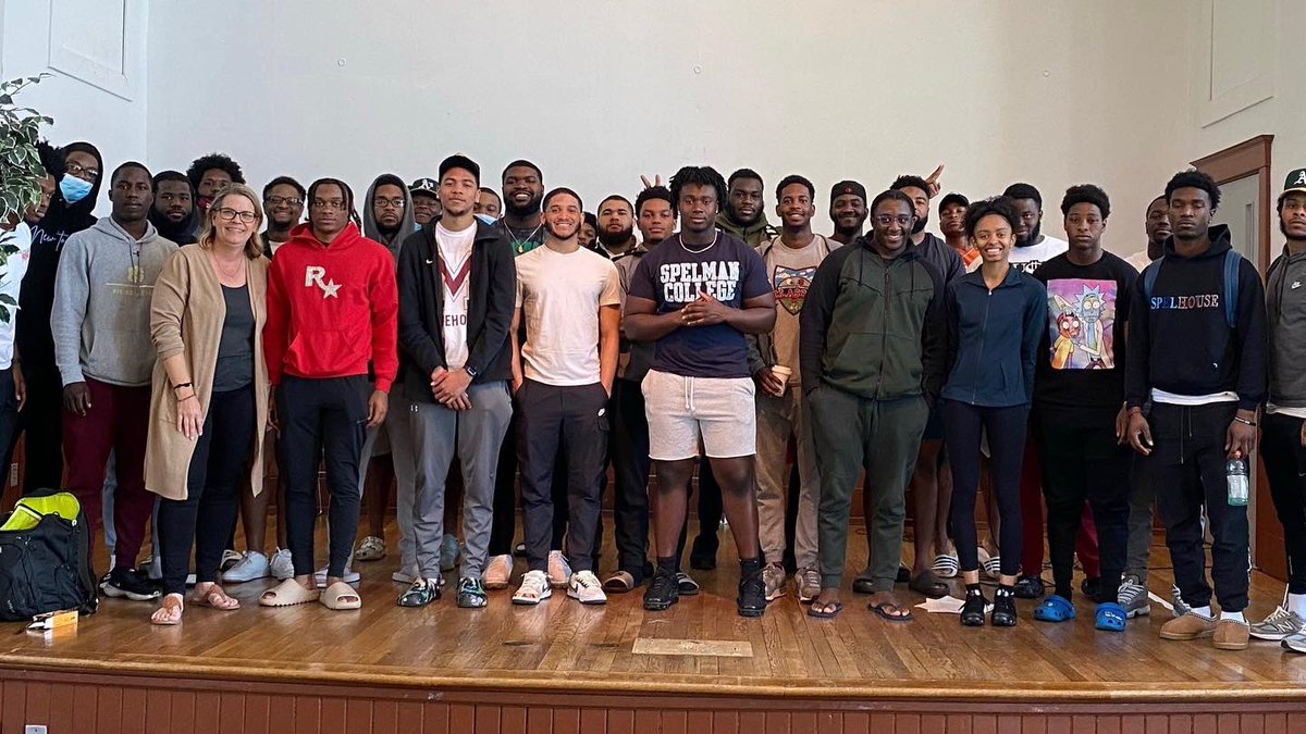 AthletesForHope's tweet photo. 📍#AFHUniversity has officially touched down in ATL!
Over the past few weeks, we’ve held Empowerment workshops with
🔹Morehouse 🏈, 🏀 & ⚾️
🔹Emory Women’s 🏀 & Men’s ⚽️
Thrilled to build up on the great work these teams are already doing in the Atlanta community 🙌 https://t.co/gn9exDEBko