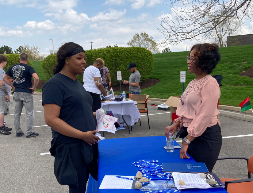 UofMGlobal's tweet photo. We had a great time visiting our Lane Four students and prospective students in St. Louis, MO at the Nike Air MI Employee Fair. 

Learn more about our Corporate Partnership with Nike here: https://t.co/2ui0NQlH2U https://t.co/MDVhZX68YB