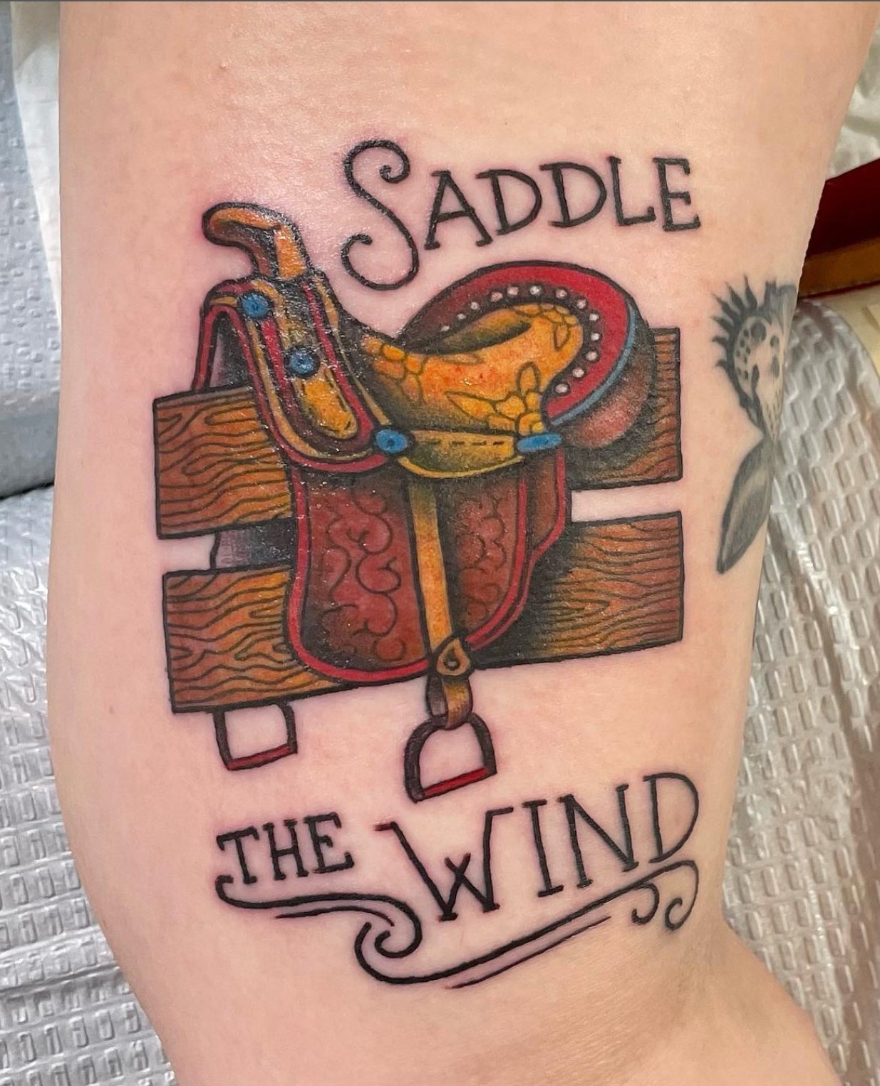 Anthem Tattoo on Twitter "Fence saddled up done by Paris Parker. 