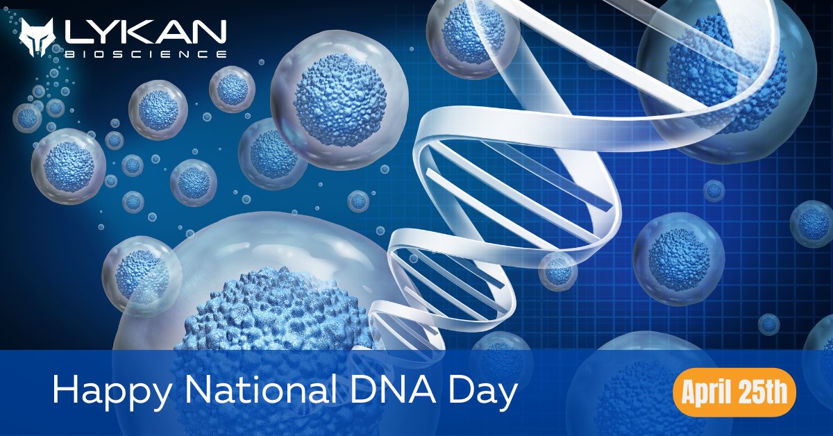 lykanbio's tweet photo. Today is National DNA day, celebrating the Human Genome Project in 2003 and the discovery of the double helix in 1953! Lykan celebrates past milestones and looks forward to helping pioneer many more.
#celltherapy #celltherapydevelopment #celltherapymanufacturing #innovation https://t.co/7Lu4dnzuPZ