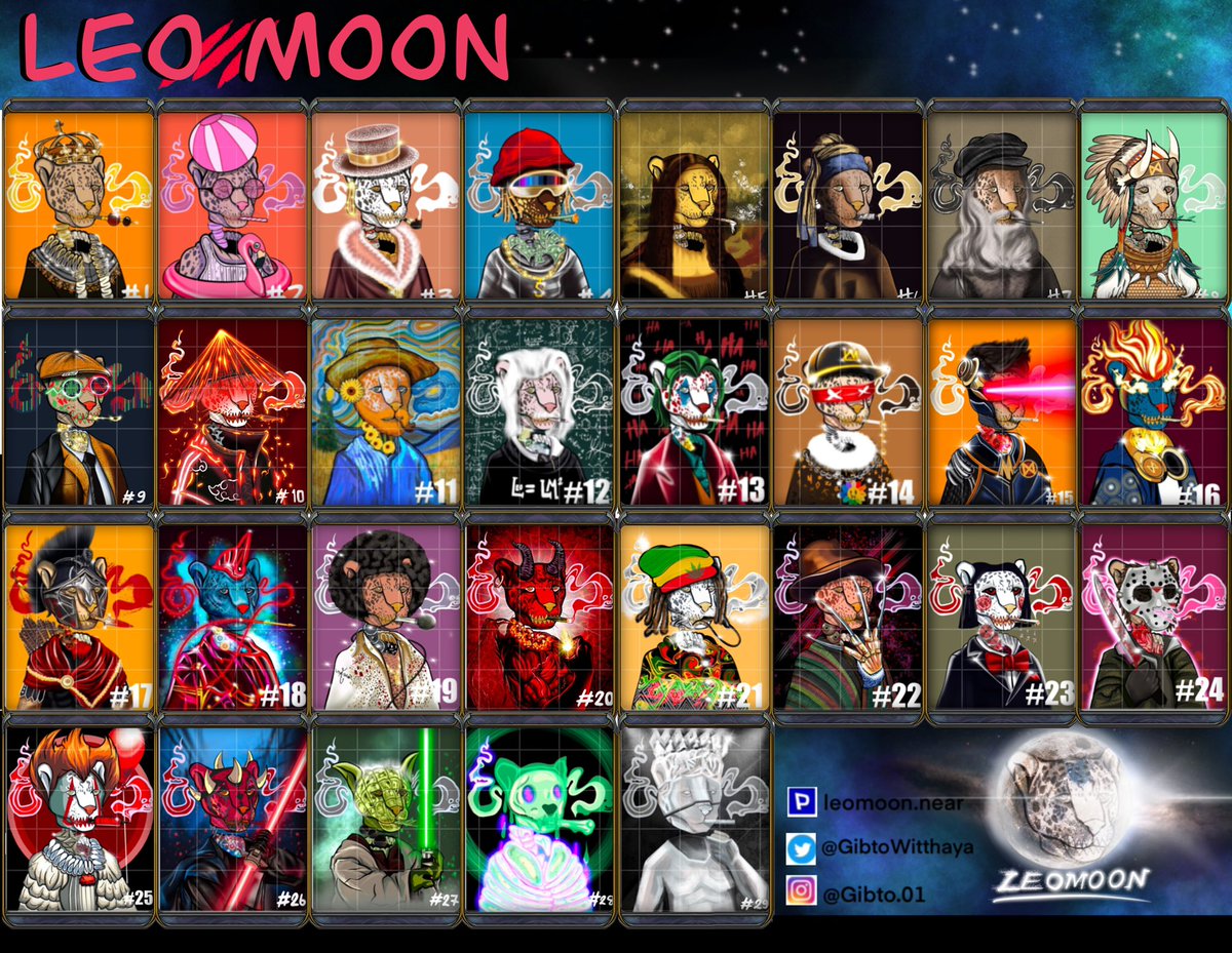🐆Welcome to hunter in collection LEOMooN 🐆
⭐️today New Drop LEOMooN⭐️
🎊Paras /paras.id/collection/leo…
🎊 Discord : discord.gg/Ta6NZhwv
available on @ParasHQ
#leomoon #NFTCommmunity #NFTTHAILAND  #NEAR #NEARProtocol  #PARASnft #NFTdrops