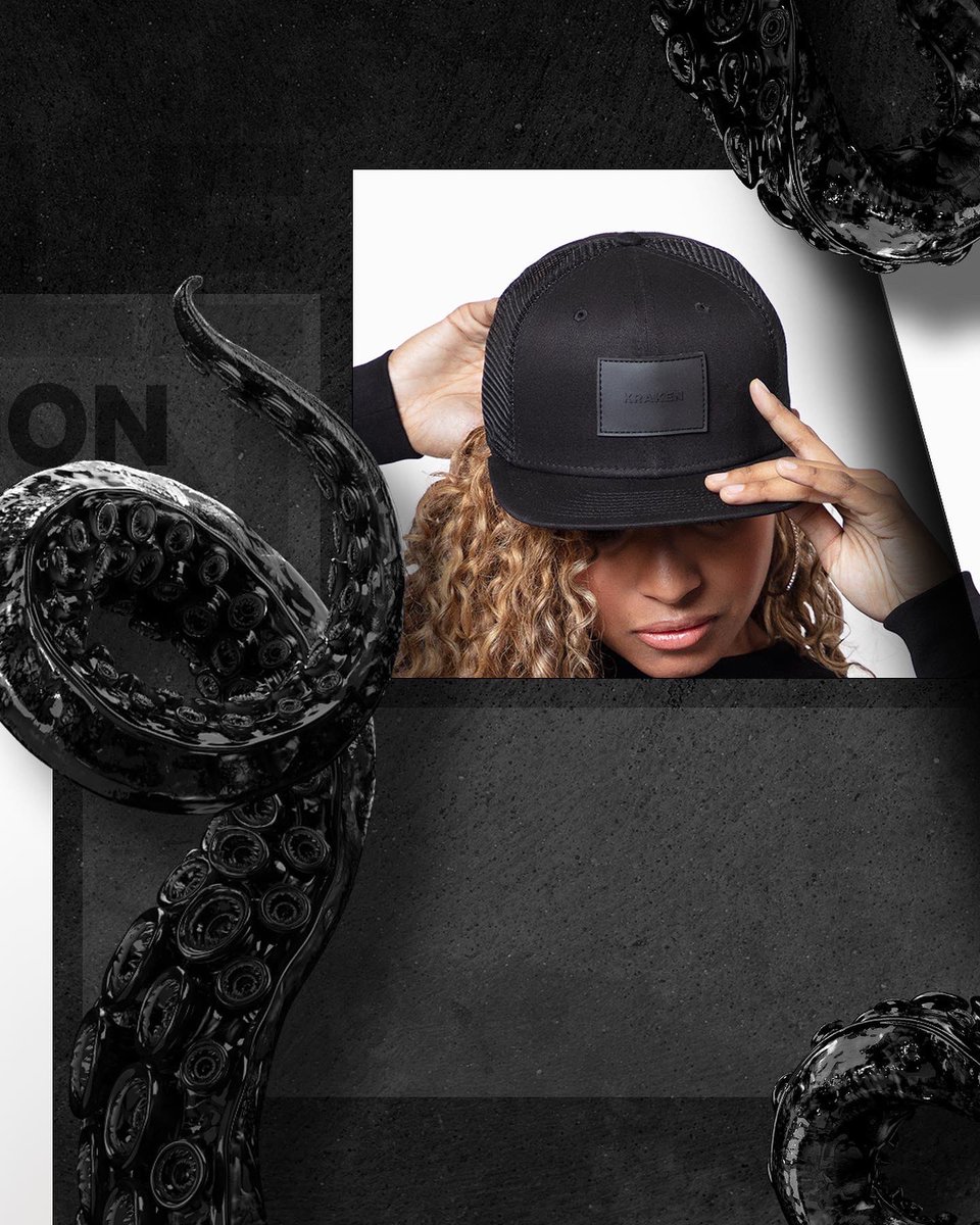 KrakenRum's tweet photo. You come into this world by darkness, it’s only right that you dress in it too. Shop the Dark Collection. Link in bio. #KrakenRum #DarkCollection #StepIntoTheDark https://t.co/bEIXPk3e6t