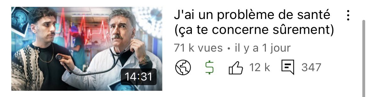 Bon c’était sûr que ça marcherait moins que le reste mais je suis grave content des retours en une journée ! Je crois que je n’ai jamais eu autant de DM suite à une vidéo, je ne peux pas répondre à tous mais force à vous si vous êtes aussi sujet à cette merde 🙏🖤