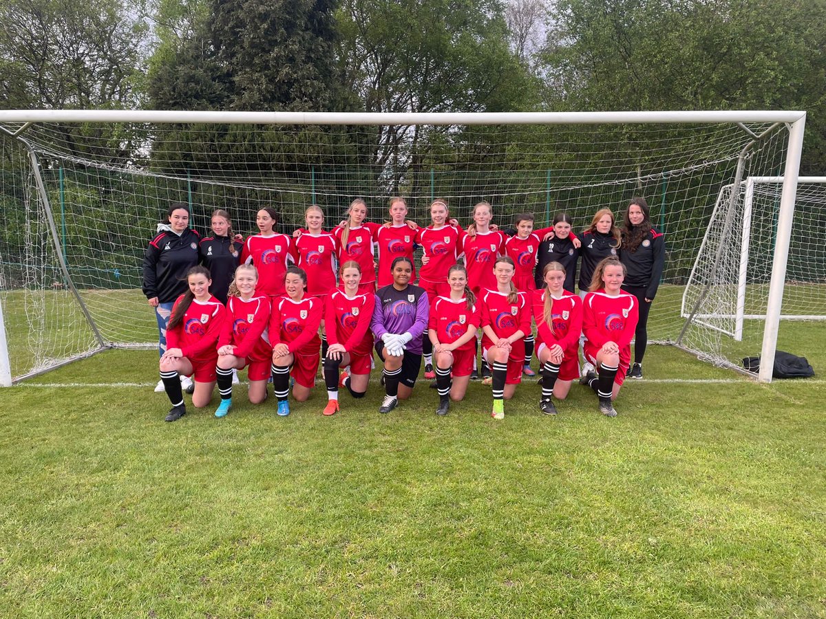 West Midlands under 16 Girls after their 6-1 victory over Worcestershire to become Midland Counties Champions Scorers for West Midlands Jess Beddall 2. Delphi Cole 2. Emily Cooper and Tamsin Russell #goodseason