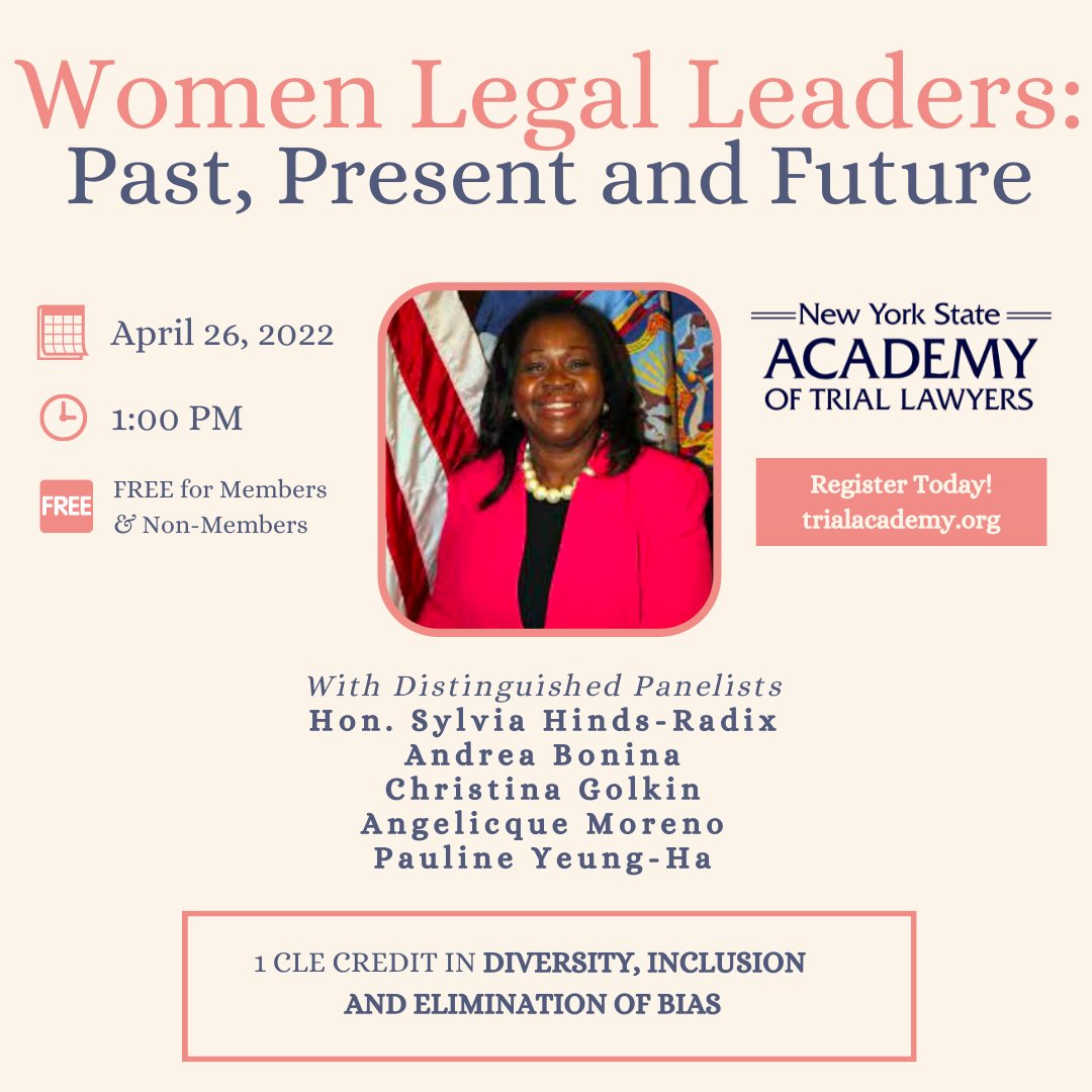 Join partner Andrea Bonina for a Diversity, Inclusion and Elimination of Bias CLE tomorrow.