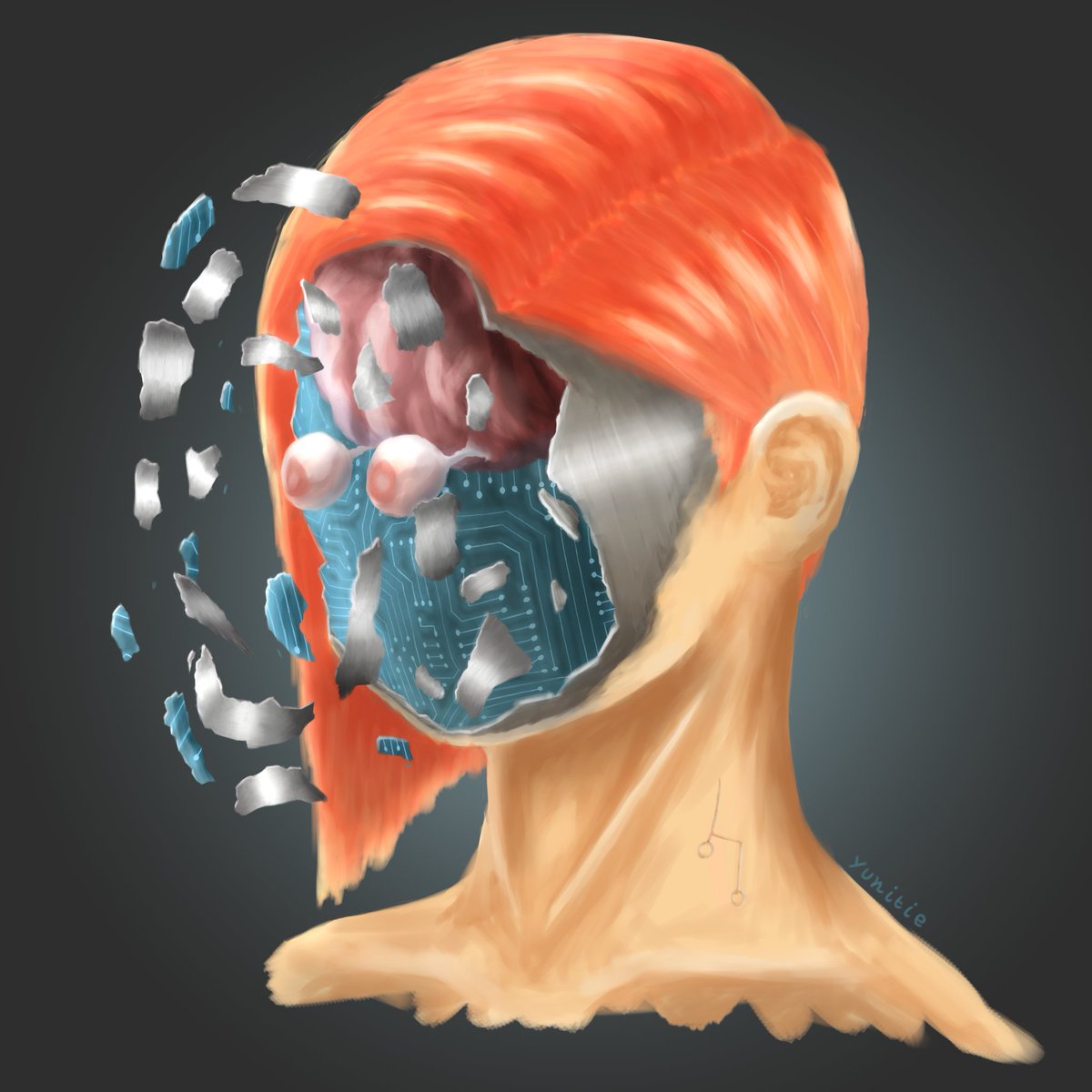 Transhumanisme
Dessin réalisé pour le <a href="/weekandart/">Week And Art</a>

#weekandart #transhumanisme #futuriste #transhumanism