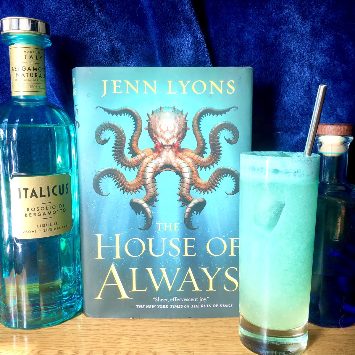 NEW VIDEO ALERT! Today on Bar Cart Bookshelf we’re continuing our ACOD reread with THE HOUSE OF ALWAYS by @jennlyonsauthor! High seas & houses outside time build to the grand finale. Our drink, Chain the Lash, is a personal favorite: a tropical refresher with a bittersweet twist!