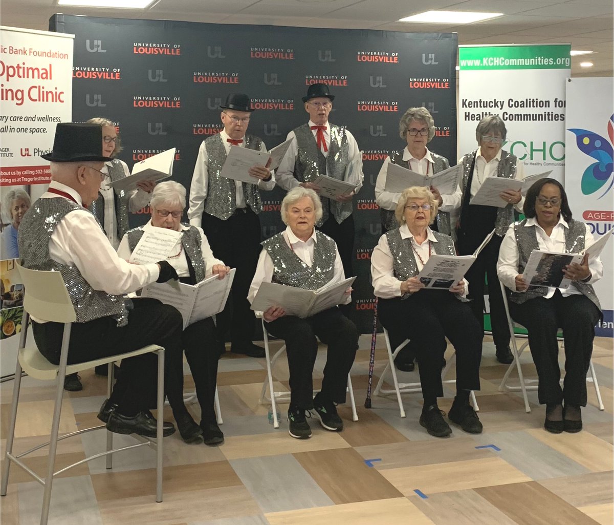 TragerInstitute's tweet photo. Senior musical group the Silvernotes added sparkle to the morning as they joined us to perform Derby and spring songs.✨
.
.
.
#OAC2022 #optimalaging https://t.co/xMQdf5YVKk