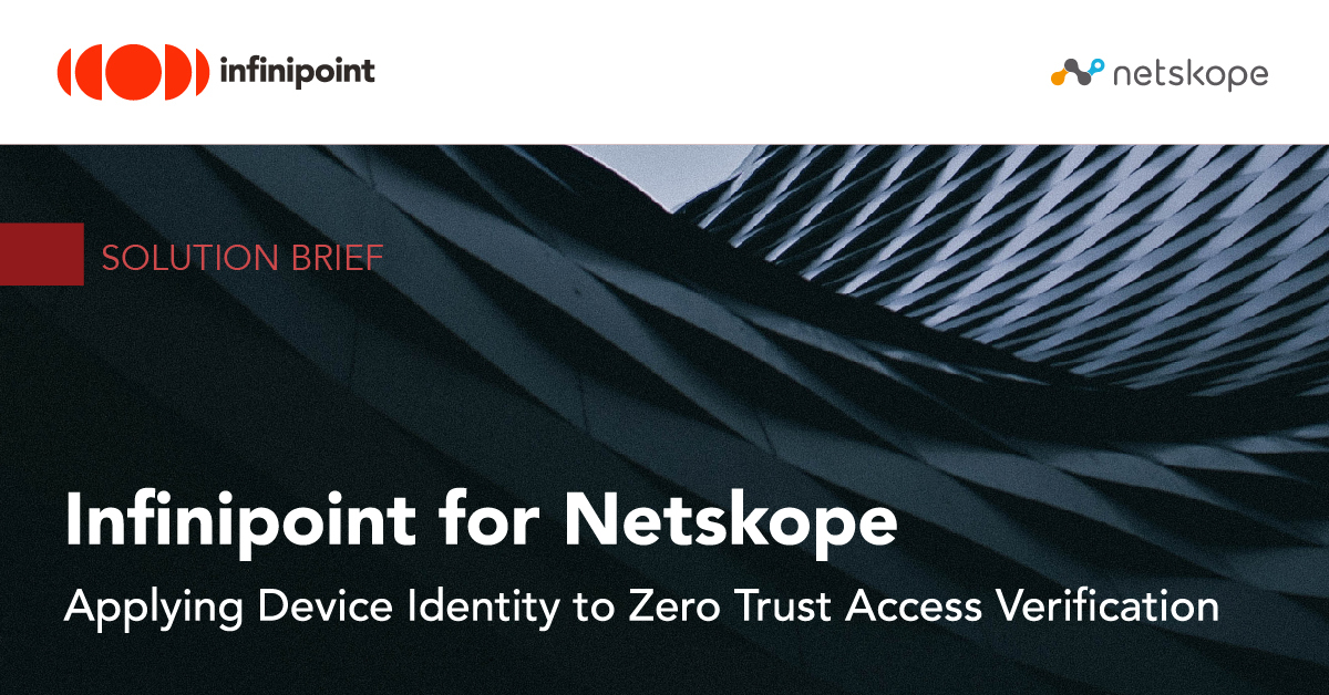 infinipointsec's tweet image. Infinipoint Device-Identity-as-a-Service (DIaaS) works with @Netskope to deliver a comprehensive security solution for Zero Trust device access. See how it works in our latest solution brief: infinipoint.io/resources/infi…

#zerotrust #deviceaccess #devicesecurity #innovation