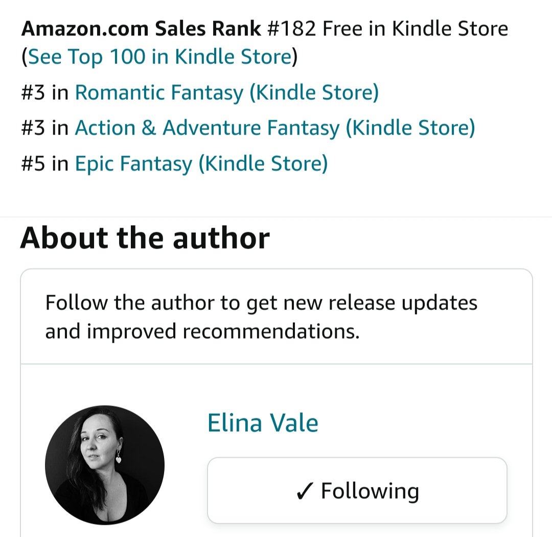 vale_elina's tweet image. I know the #writingcommmunity and #indieauthors get this, so I must share my moment of joy from today: Free book promo gave me some nice bestseller ranking! 😁😁😁 I know it's temporary but still, it was fun! 
#writersoftwitter