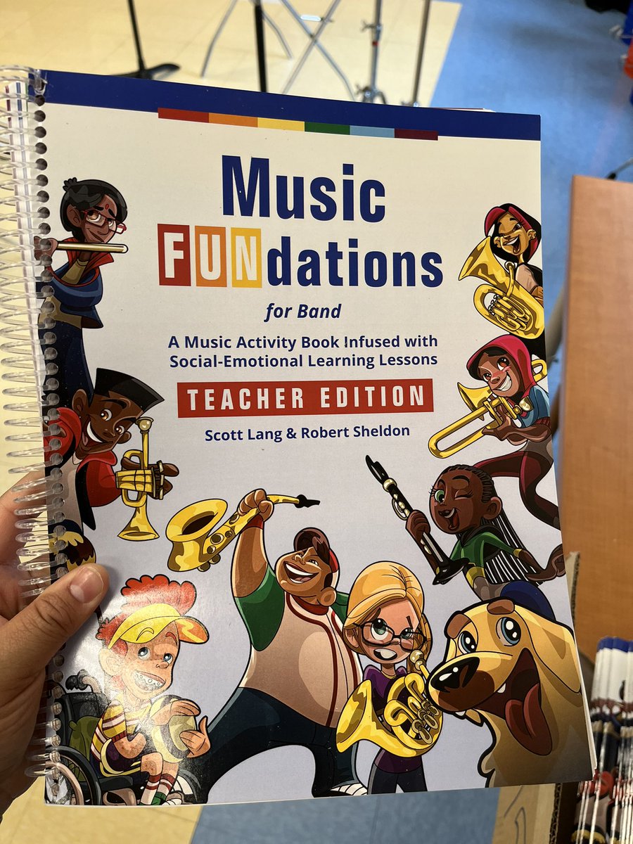 gomezjasr's tweet photo. Super excited to receive this package today! Music FUNdations by #ScottLang &amp; #RobertSheldon @PartoftheMusic 

Can’t wait to use them in my band classes. Thank you so much!!! #MusicMatters #SEL https://t.co/K4pZaYi1HT