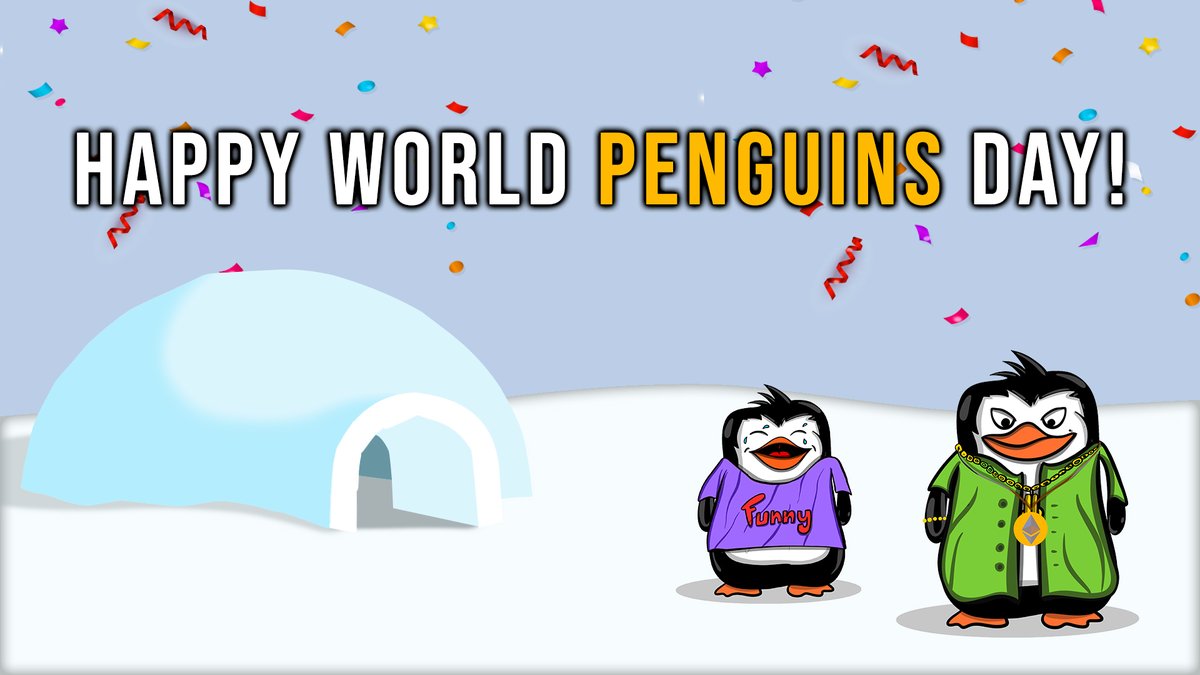🐧🐧🐧Happy World Penguins Day 🐧🐧🐧

We are giving away 1 NFT for the very special World Penguins Day

All you have to do is RT & Like

#PenguinDay