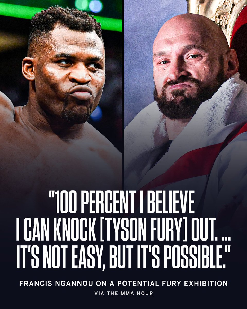 Ngannou believes he has the power to stop Fury 👊