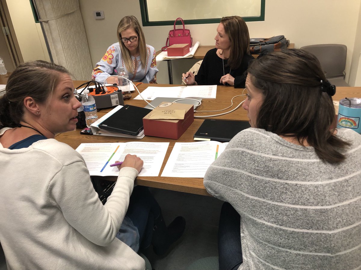 ⁦@DCPSKidsFirst⁩ Instructional Coaches digging into ⁦<a href="/LearningForward/">Learning Forward</a>⁩ #Stand4PL