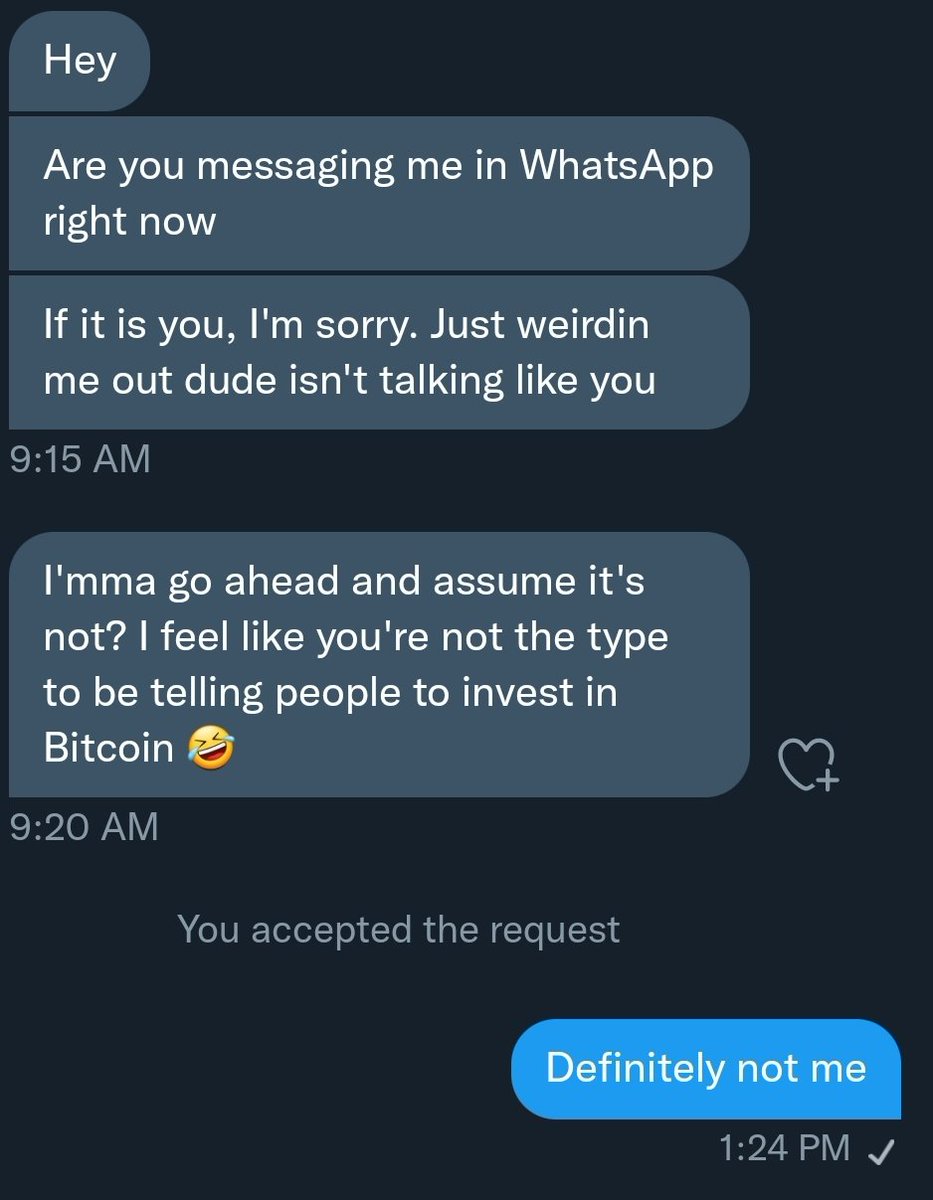 BeauTFC's tweet photo. I don't provide any investment advice. Ever. There's a scam going around trying to get people to buy bitcoin using my name. https://t.co/EaWlcNBgKY