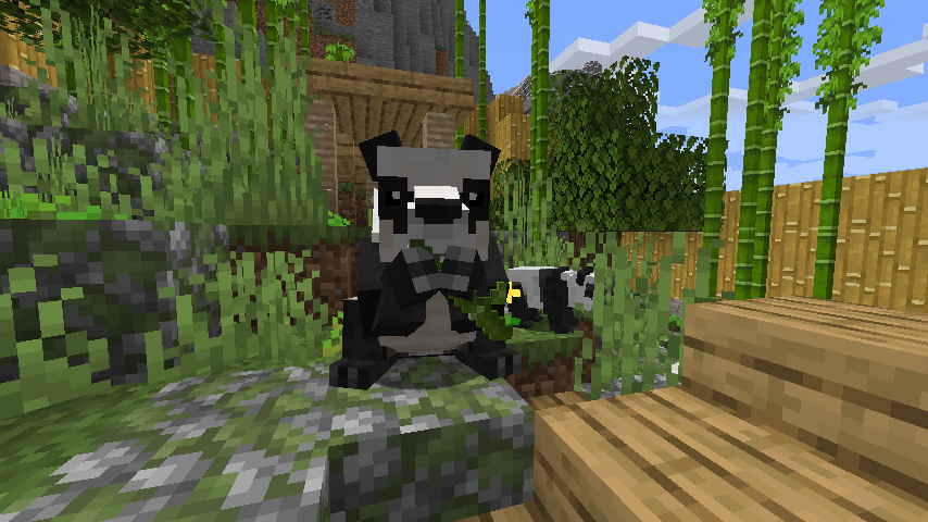 zawamod_evolved's tweet photo. Todays reveal is the long expected yet endlessly cute GIANT PANDA! These unique bears will only consume bamboo in your minecraft worlds! Beyond the panda coming to the update, custom behaviors will be making their way into the Carnivora update and all future updates! https://t.co/HR8nX1YRez