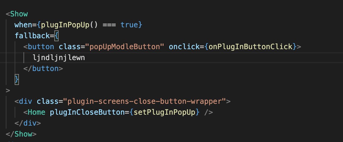 #30daysSolidJs 
<a href="/solid_js/">SolidJS</a>

Day 3: instead of using two <Show>, I changed it to a single tag by using the fallback function. This reduced the amount of code I used.