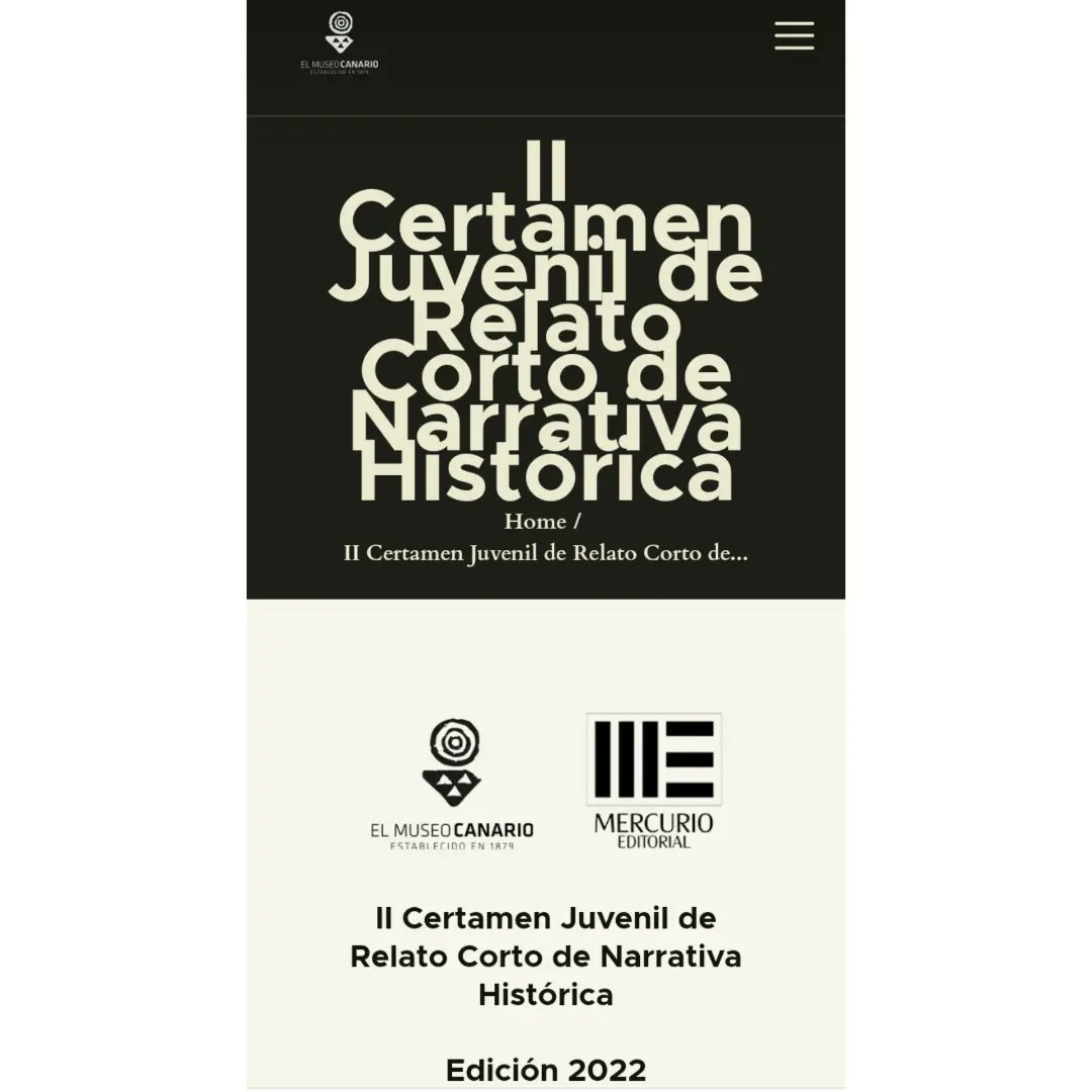 CaninfoC's tweet photo. 📢🟢#relatojoven

¿Tienes muchas historias en la cabeza?

El Museo Canario y  Mercurio Editorial convocan el II Certamen Juvenil de Relato Corto de Narrativa Histórica.

👀 22/04/2022-22/10/2022

BASES👇

https://t.co/qNtuByT8kz

 #caninfocomunicaciones https://t.co/wjOQxIKvb8