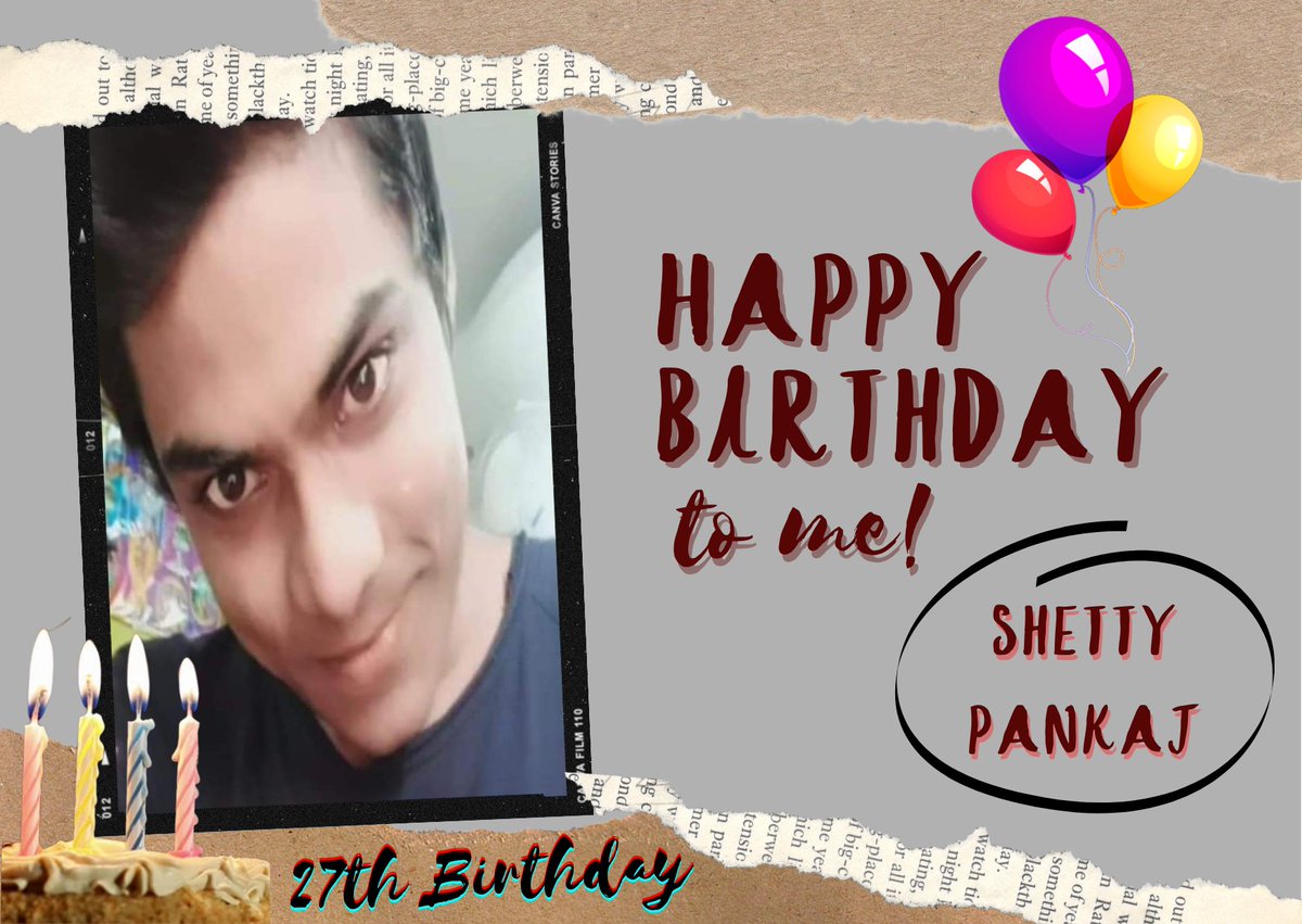 Shettypankaj4's tweet photo. I wish myself a very happy birthday. May this birthday become one of the best birthdays of my life! I'm delighted to celebrate another year of my life. Happy ... https://t.co/QKBKWc8GfB