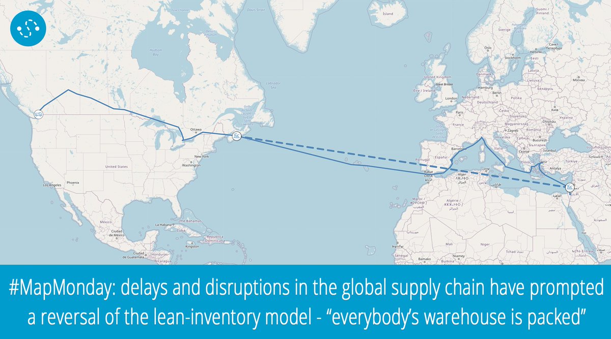 shipitto's tweet photo. It's #MapMonday again at https://t.co/Gh5gx7LNkO - with warehouses packed, #Canada’s #logistics industry is straining. 

Read more at: https://t.co/iezDLaVfcy

Start taking control of your #SupplyChain!

#Cargo #Freight #trackntrace #tracking #analytics https://t.co/doZb6NoFKv